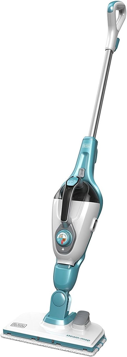 Black+Decker 15-in-1 Dampfbesen Steam-mop (mit Steamitt Dampfhandschuh zur Oberflchenreinigung, AutoSelect für richtige Menge Dampf, 180° drehbarer Reinigungsfu, inkl. 15-tlg Zubehr)
