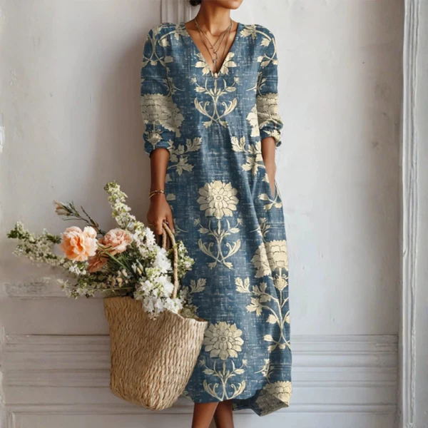 Verspieltes Leinenkleid