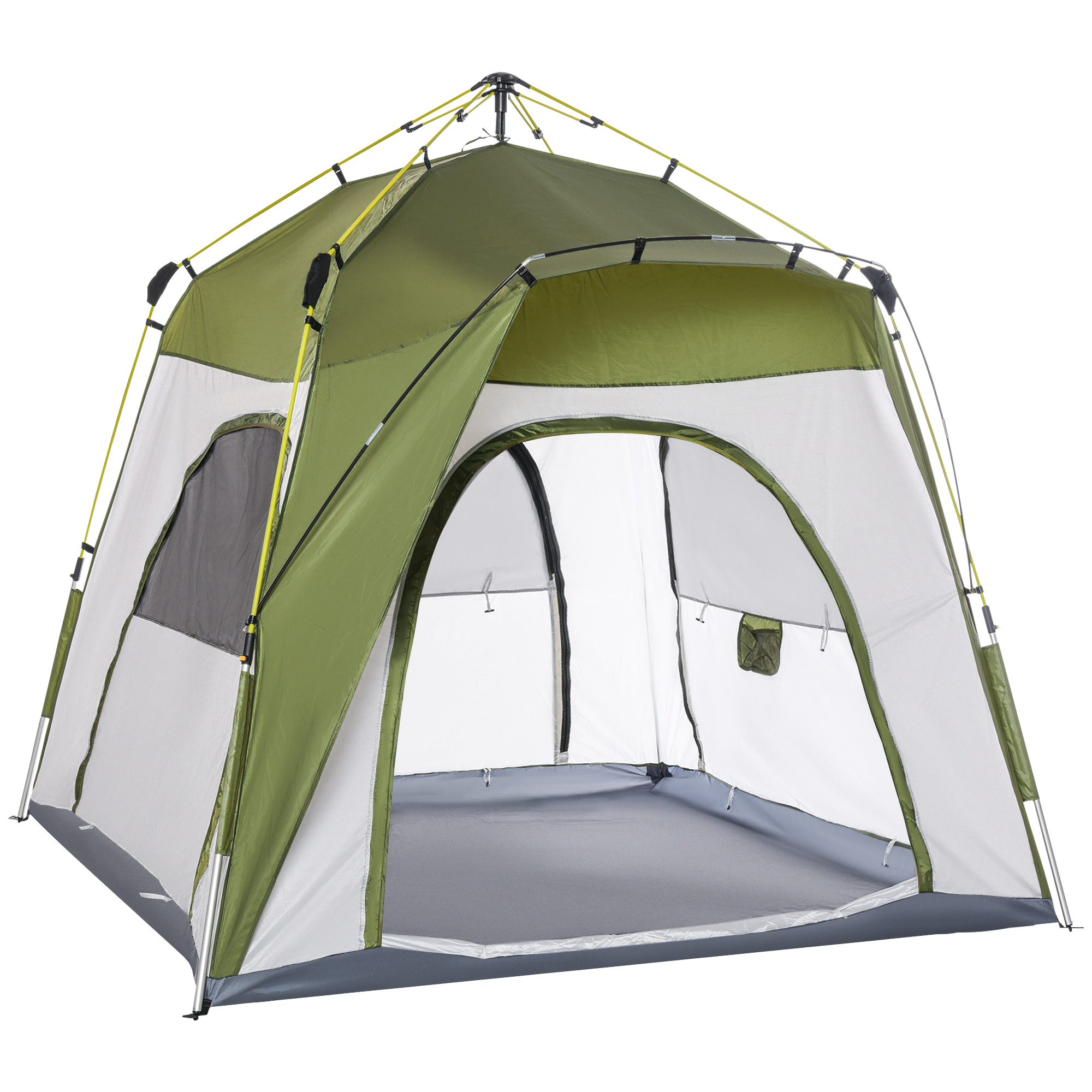 bivvy tent is aluminium glasvezel 195cm x 240cm x 240cm