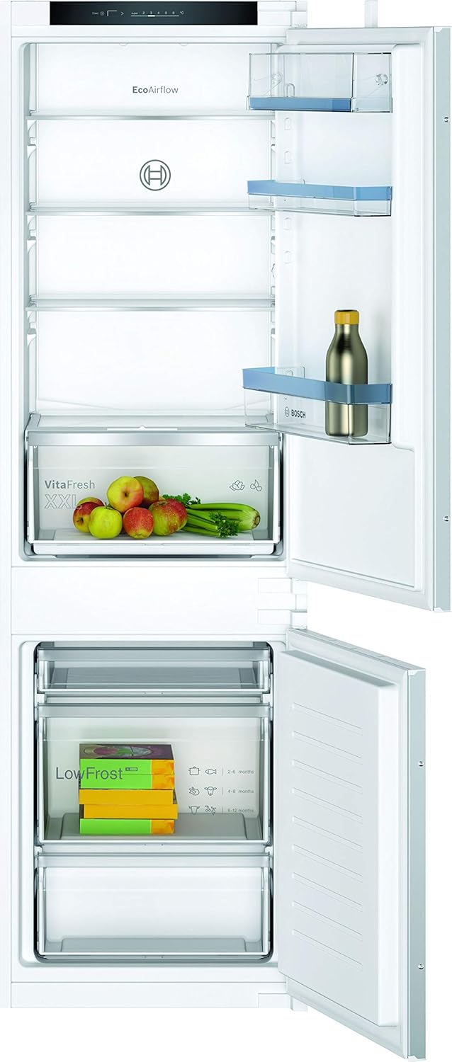 Bosch KGN36NWEA Serie 2 Kühl-Gefrier-Kombination, 186 x 60 cm, 215 L Kühlen & 87 L Gefrieren, NoFrost nie wieder abtauen, LED-Beleuchtung gleichmäßige Ausleuchtung