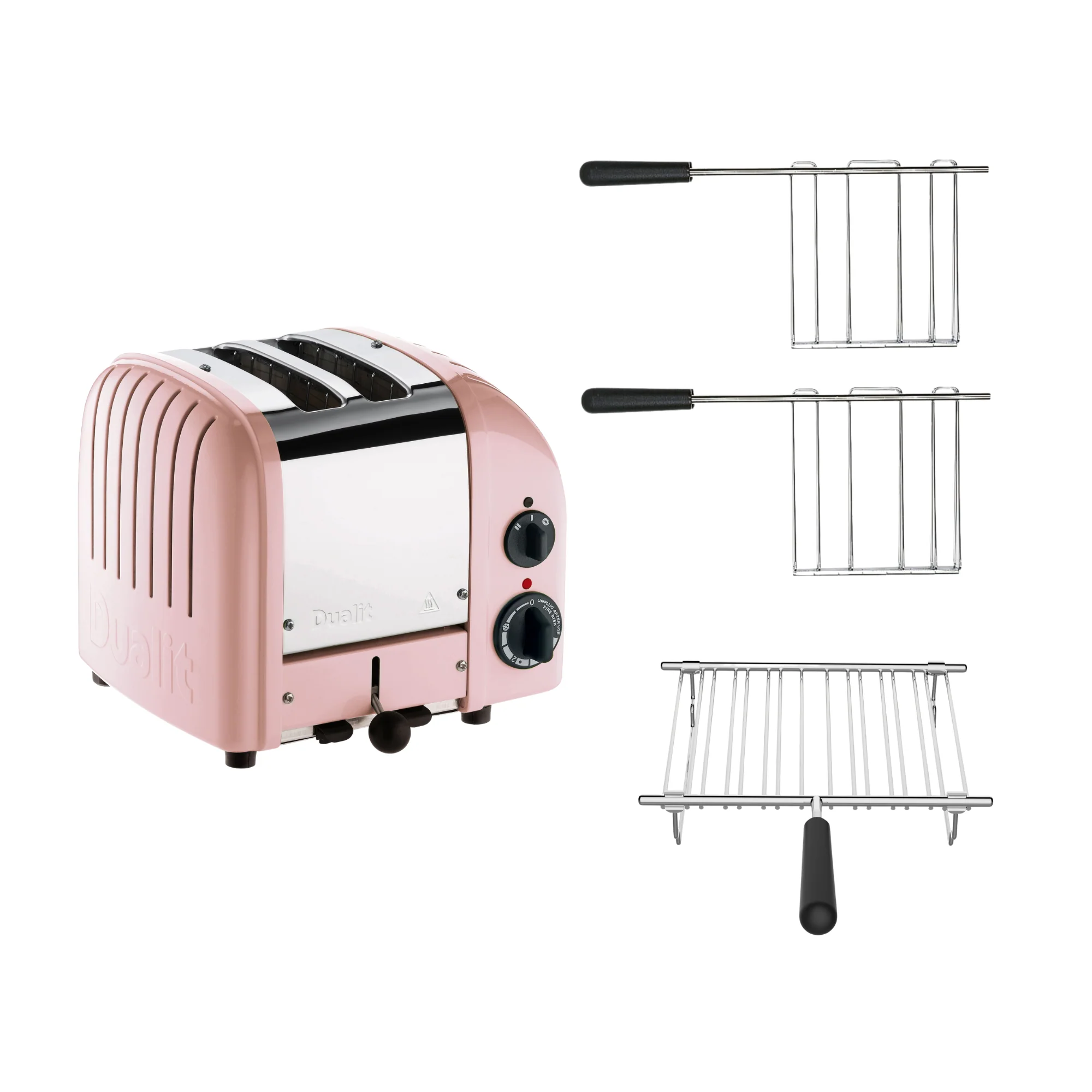 2025 Dualit Toaster Set 3 �C 2-sleuf Toaster met Broodjeshouder en Twee Sandwichklemmen