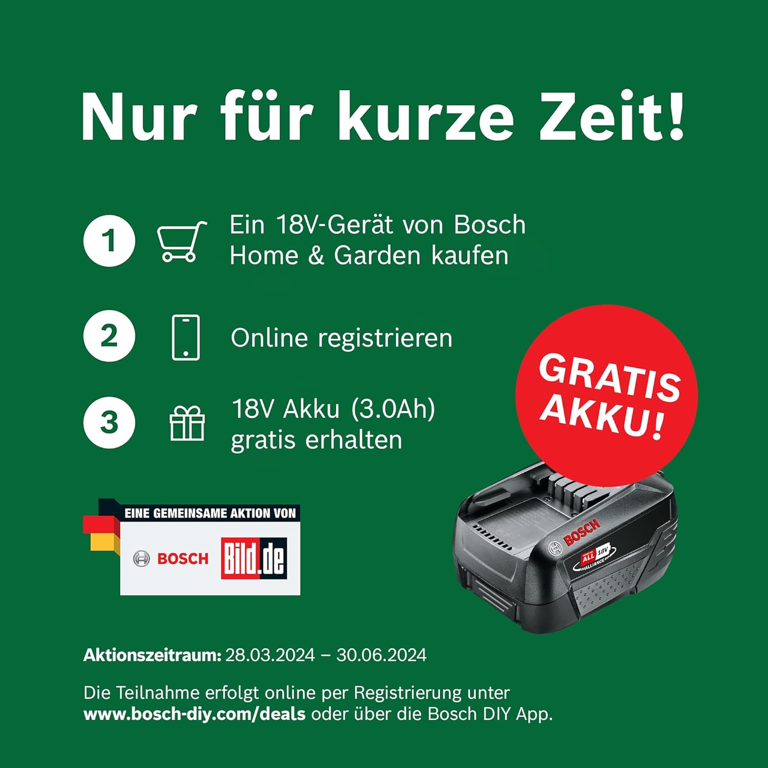 Bosch Akku Heckenschere AHS 50-20 LI (1x Akku, 18 Volt System, Hublnge: 20 mm, im Karton)