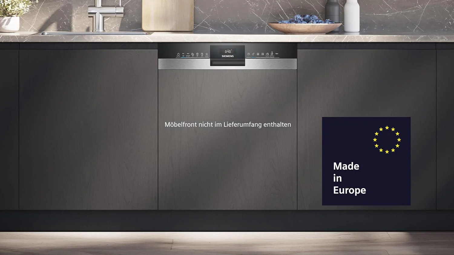 Siemens SN63EX06VE, iQ300 Smarter Geschirrspüler, Vollintegrierte Spülmaschine, 60 cm, Besteckschublade, Extra leise, varioSpeed, Automatische Türöffnung, Dreifach rackMatic, infoLight, intesiveZone