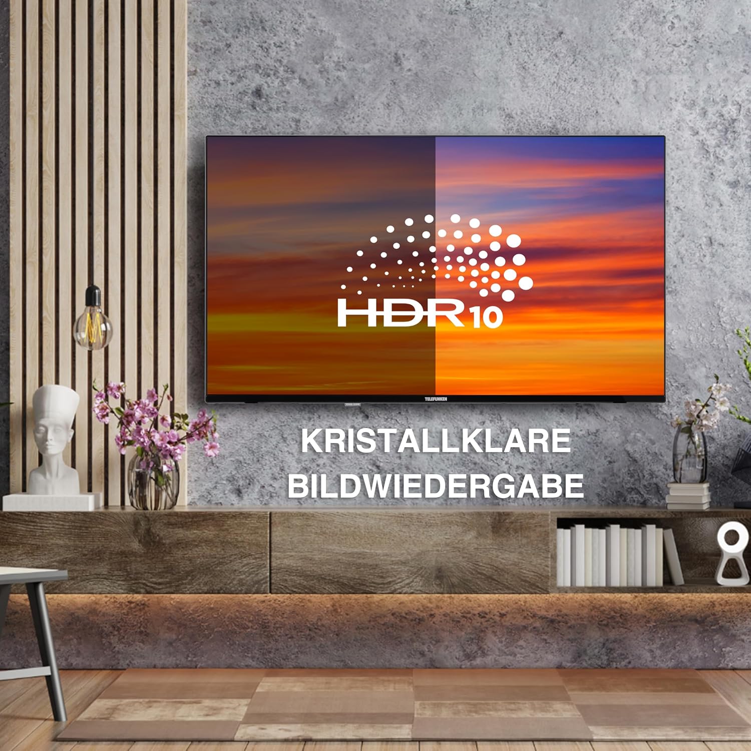 TELEFUNKEN XH32SO550SD Smart TV 32 Zoll Fernseher (HD-Ready, HDR, Triple-Tuner, DVD-Player) inkl. 6 Monate HD+