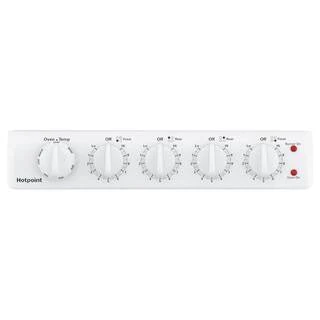 20-inch electric oven with 4 cooking zones, freestanding, in white
