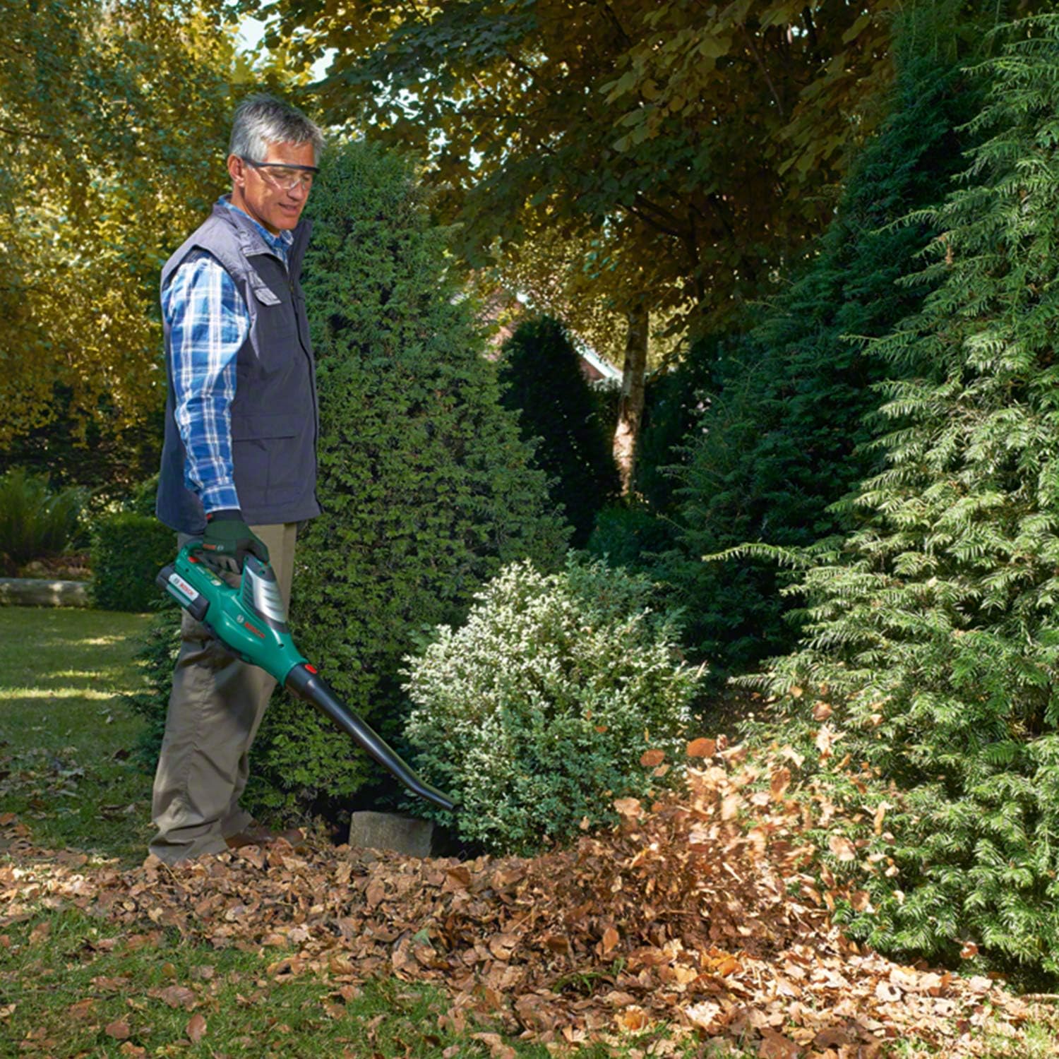 Bosch Home and Garden Akku Laubblser ALB 36 LI (ohne Akku, Karton, Luftgeschwindigkeit: 180 - 260 km/h, 36 Volt System)