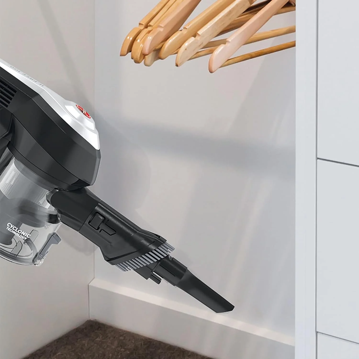 Hoover Accustofzuiger Dierenharen H-FREE 100 PETS zonder zak + dierenmondstuk I tot 40 min. gebruiksduur I snoerloze stofzuiger met LED, XL stofreservoir & parkeerstand I accustofzuiger met kierenzuiger & stofborstel