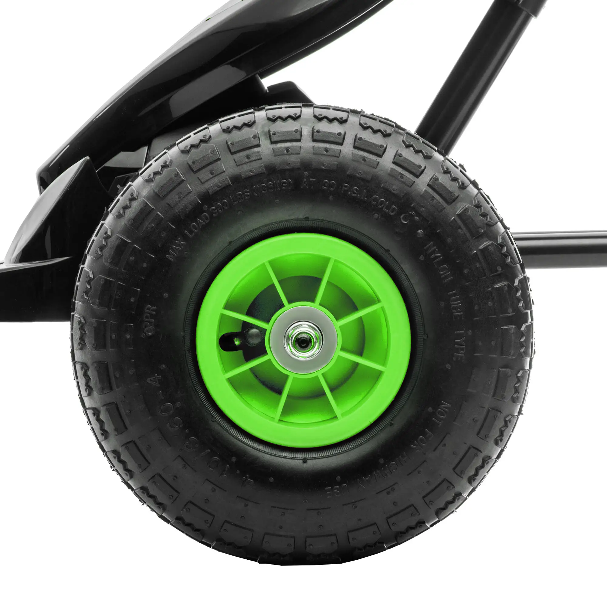 HOMCOM skelter kinderauto 3-voudig verstelbare zitting rubberbanden