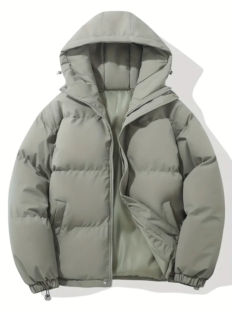 Warme Daunenjacke mit Kapuze f��r Herren | Wintermantel im klassischen Design