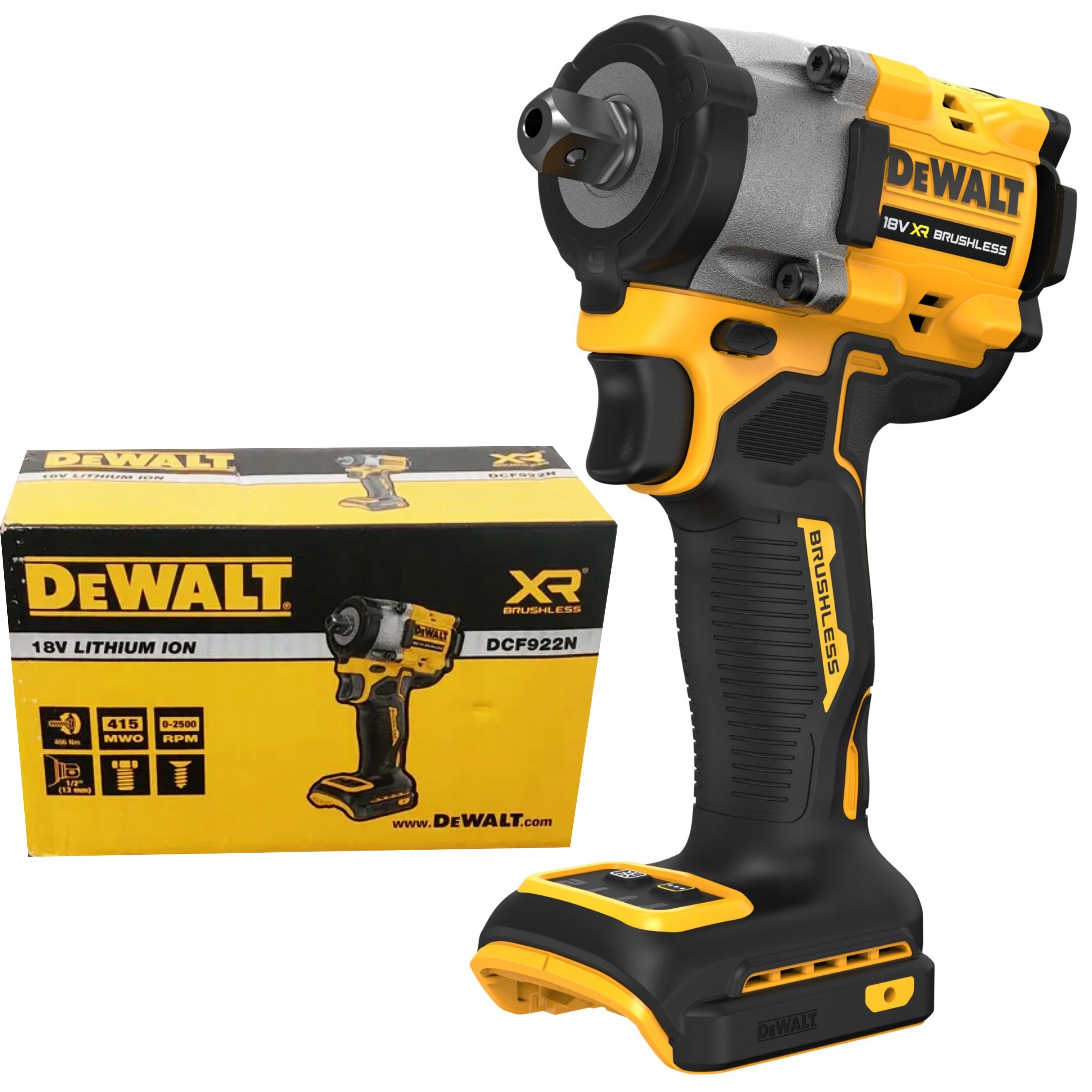 Klucz udarowy z silnikiem bezszczotkowym DeWalt DCF922N 18 V