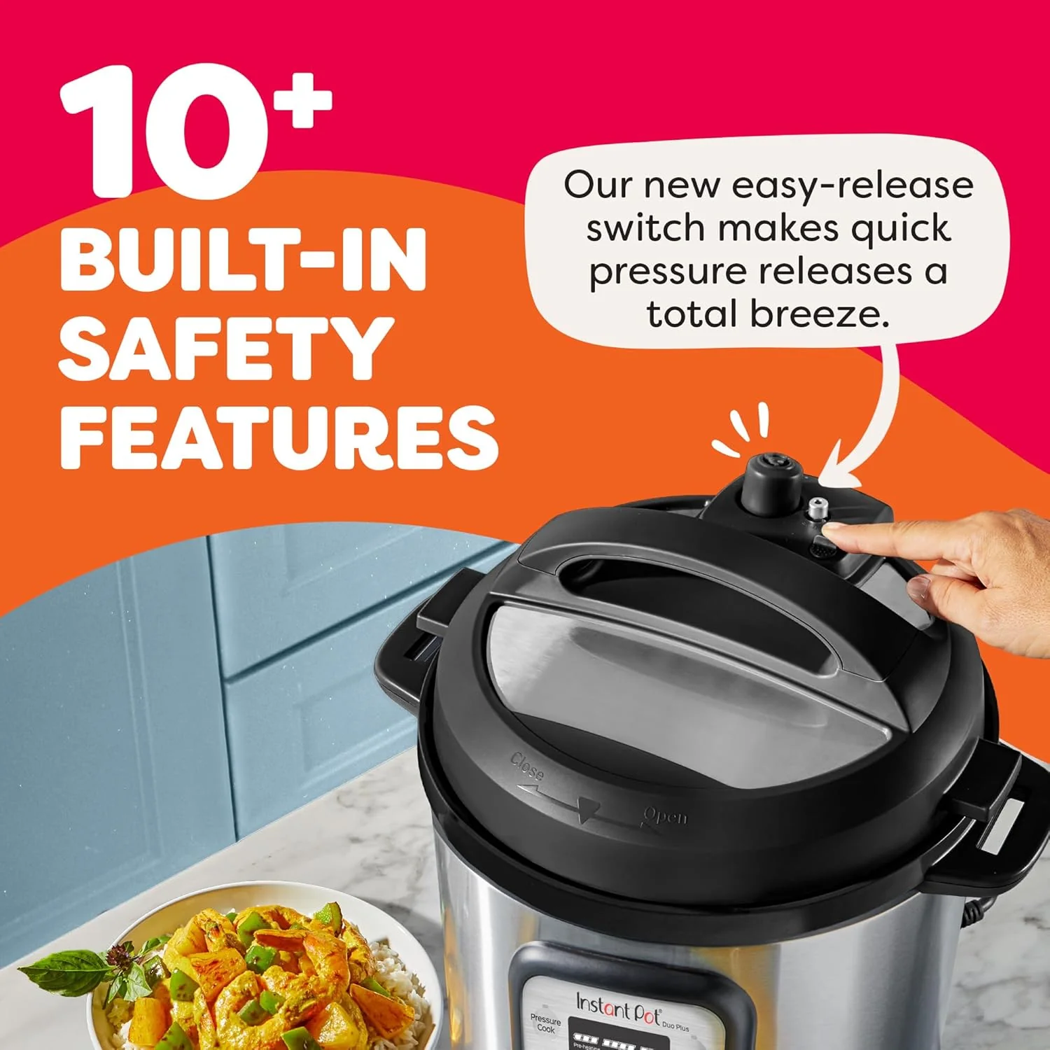 9-in-1 Multicooker. Pressure Cooker. Slow Cook. Rice Maker. Steamer. Saut茅. Yogurt. Warmer & Sterilizer. Includes App With Over 800 Recipes. Stainless Steel. 6 Quarts