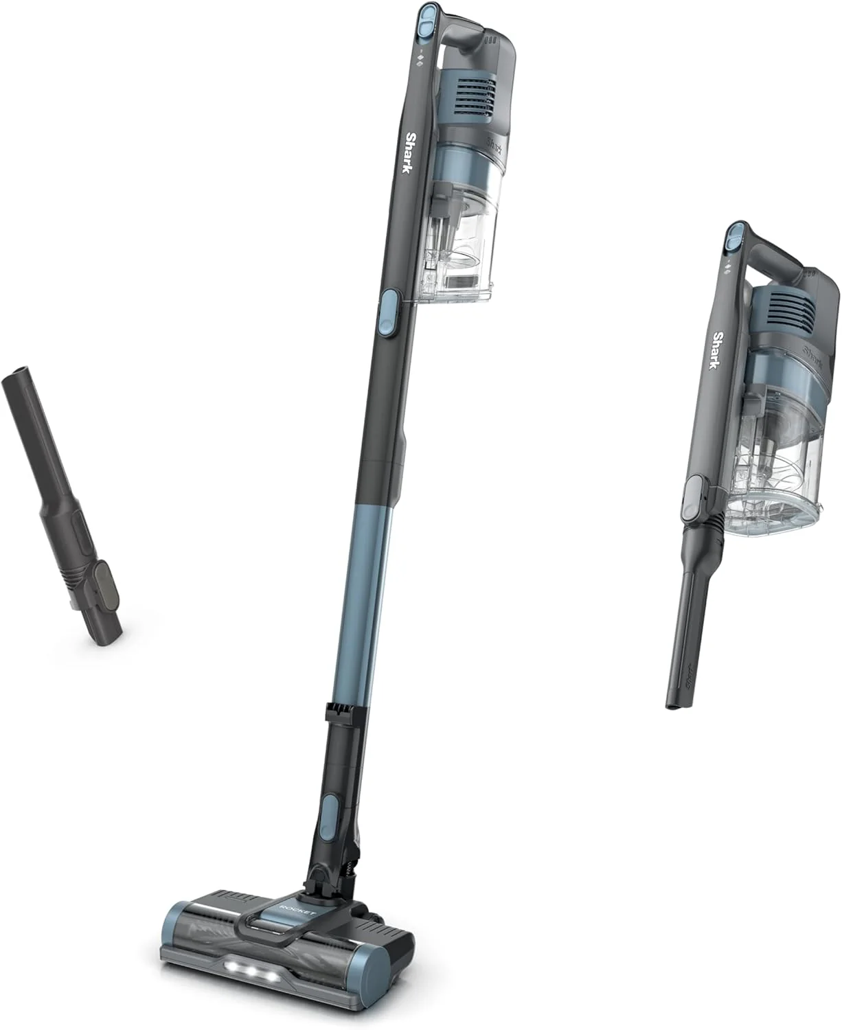 Shark PowerPro Reveal Plus Cordless Vacuum. FloorDetect & Dirt-Reveal Technology. HEPA Filter. Carpet & Hard Floor. Rechargeable. Charcoal. IZ376H