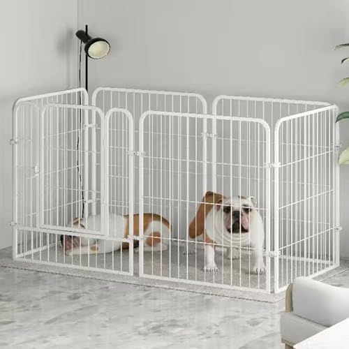 Generico Gabbia per Animali Domestici, Gabbia per Animali Domestici, recinto per Cani da Interno ed Esterno, recinto per Cani a 6 Pannelli con Porte per Cani di Taglia Grande/Media/Piccola, recinto p : Amazon.it: Prodotti per animali domestici