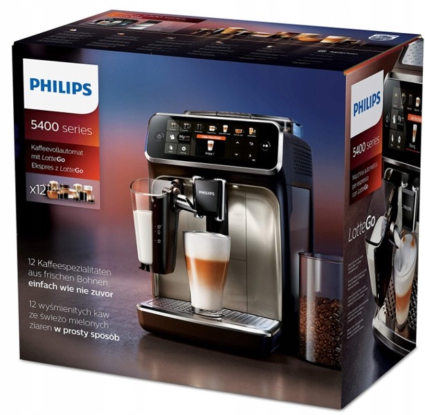 Ekspres ciśnieniowy PHILIPS Series 5400 LatteGo EP5447/90