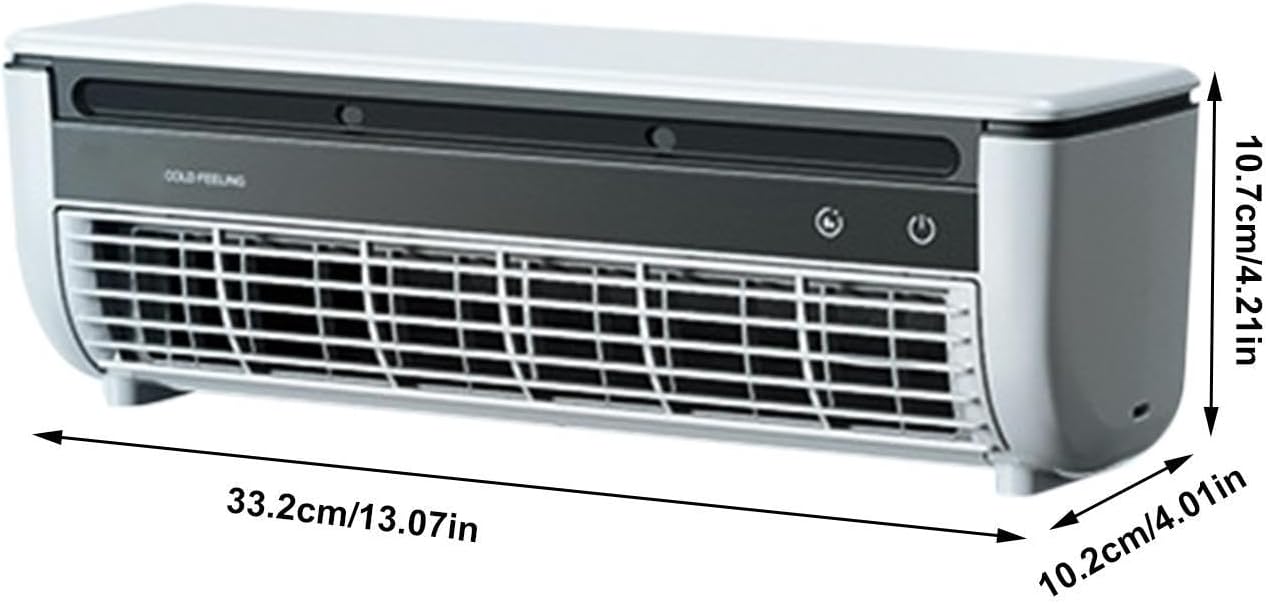 Luftkühler, tragbare Klimaanlage, Kühlventilator, 3 Geschwindigkeitsstufen mit kabellosem Laden, Verdunstungskühler für Innenräume, Schlafzimmer, Schlafzimmer