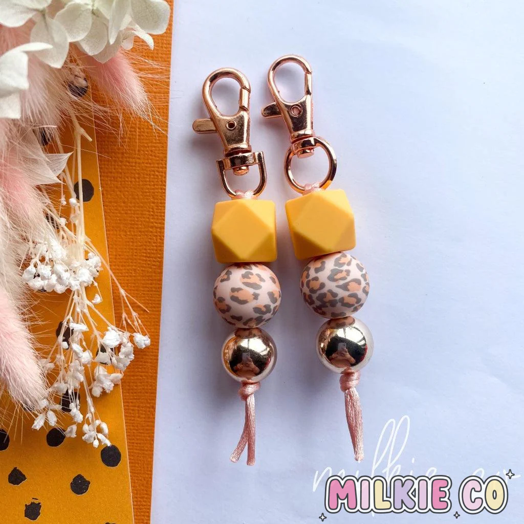 Mini Africa Beaded Keychain