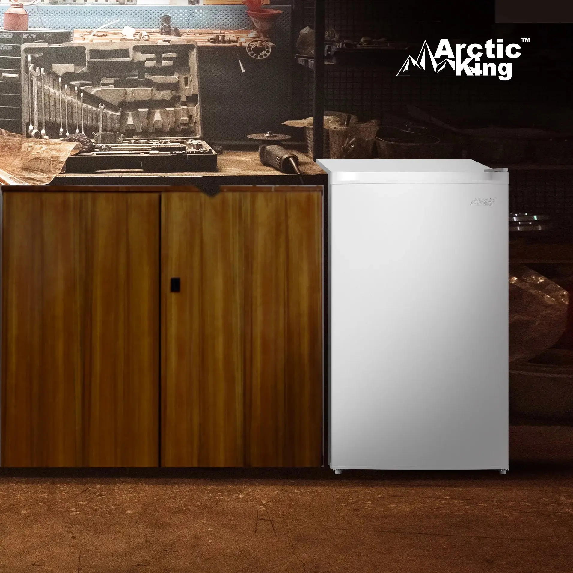 Arctic King 3.0 Cu. Ft. Staande Vriezer met Roestvrijstalen Deur, E-Star