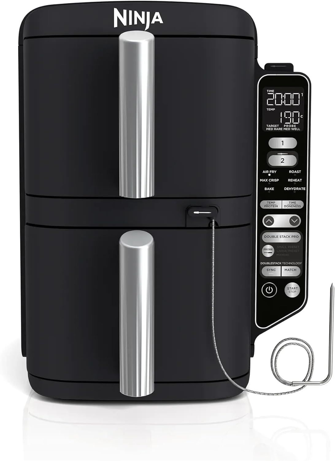 Ninja Smart Air Fryer with Double Drawer, 9.5L Capacity