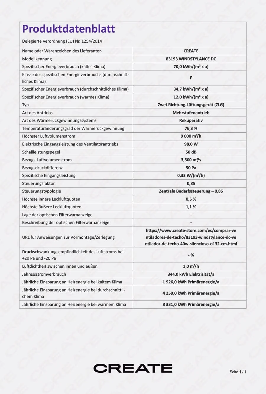 WINDSTYLANCE NATURAL WOOD, Ventilateur de plafond avec lumière, Wifi et télécommande, 6 vitesses