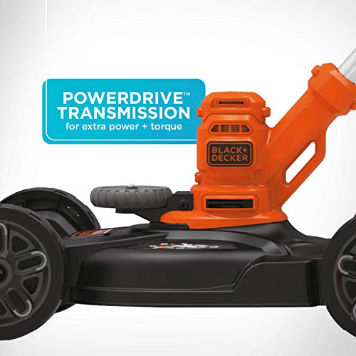 BLACK+DECKER Elektrische Grasmaaier, Trimmer en Kantensnijder �C 3-in-1, Met Snoer