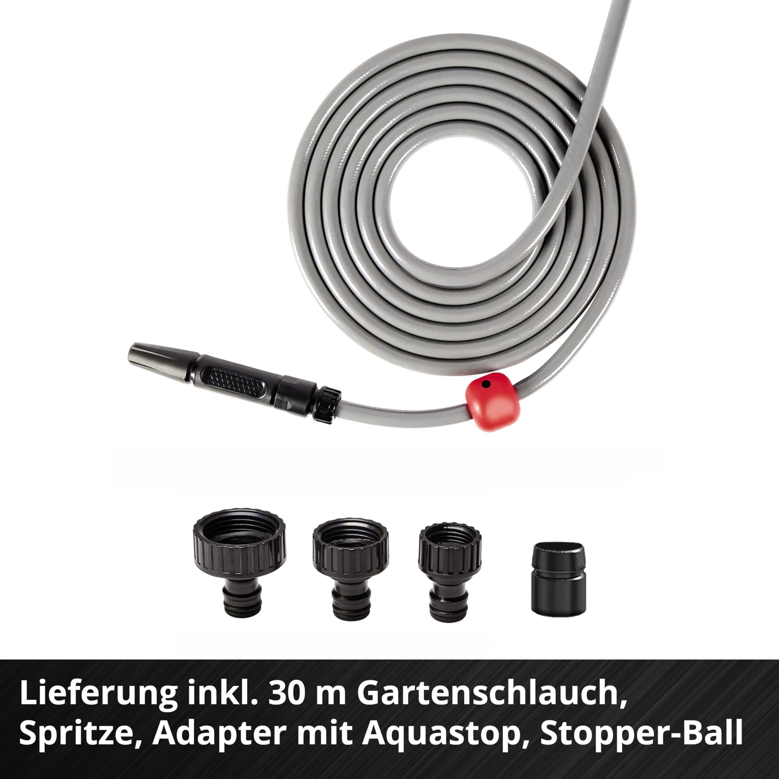 2025 Einhell Accu Slanghaspel GE-HR 18/30 Li-Solo Power X-Change (18 V, automatische slangopwikkeling, tot 180�� draaibaar, wandhouder, 30 m tuinslang & sproeier, zonder accu)