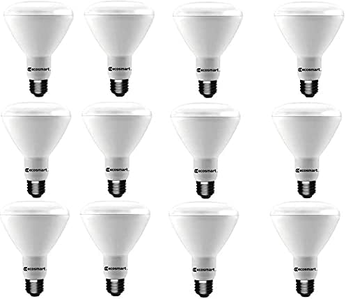 EcoSmart LED-Leuchtmittel, entspricht 65 W, BR30, dimmbar, Tageslicht, 12 Stück