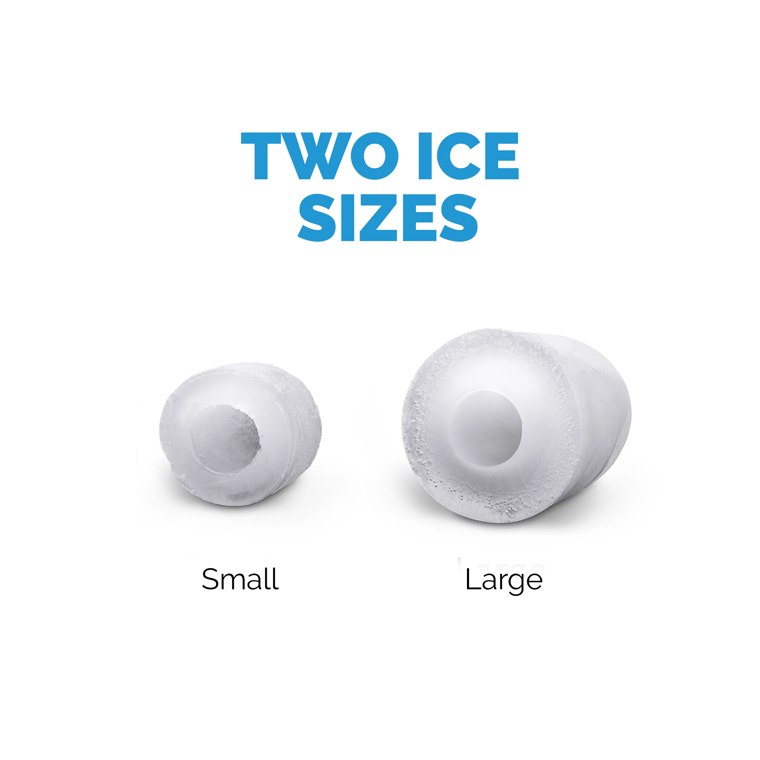 2025 Newair? IJsblokjesmachine voor op het aanrecht. Bullet Ice, 15 kg/dag �C Zwart