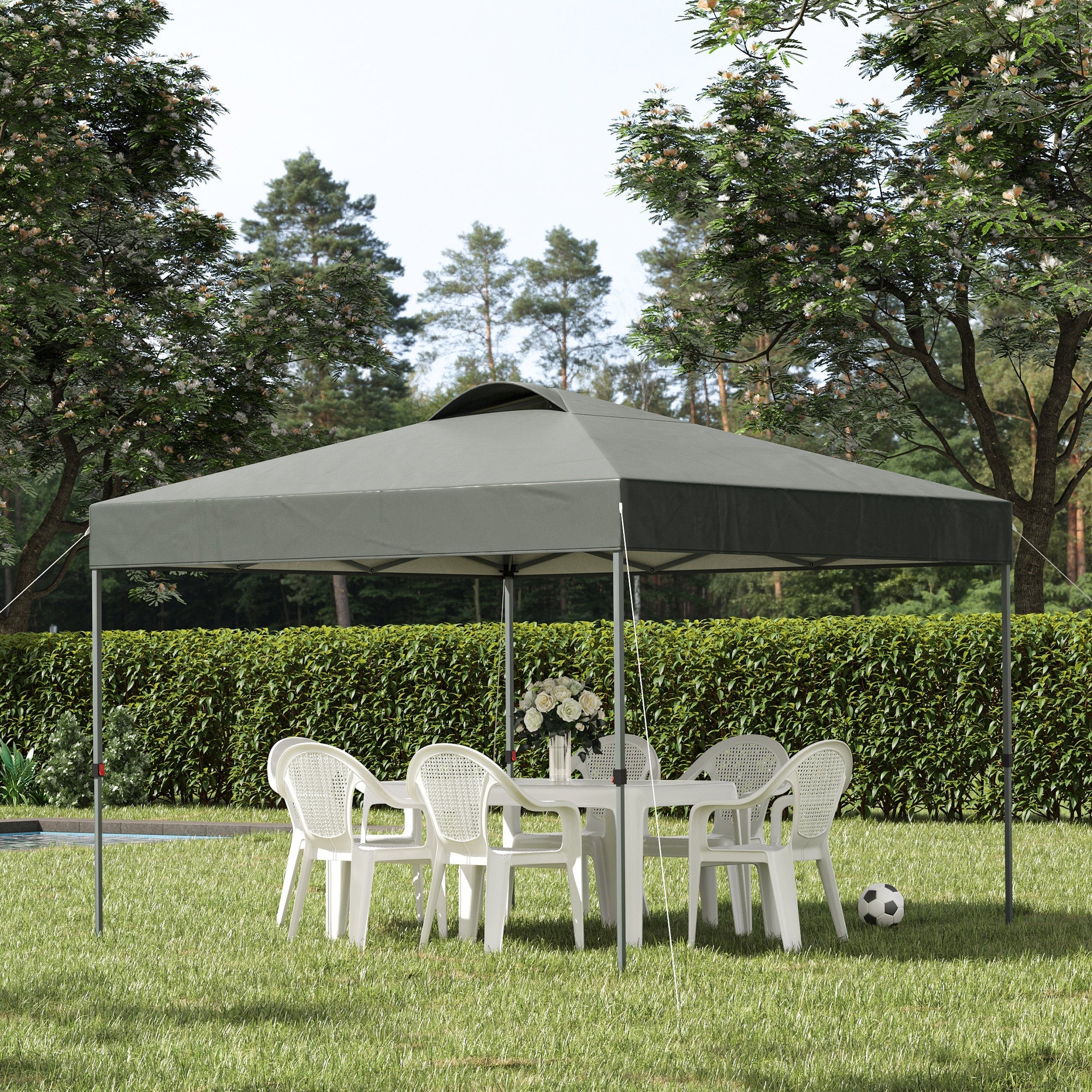 Outsunny Paviljoen 3x3 m waterdicht & opvouwbaar