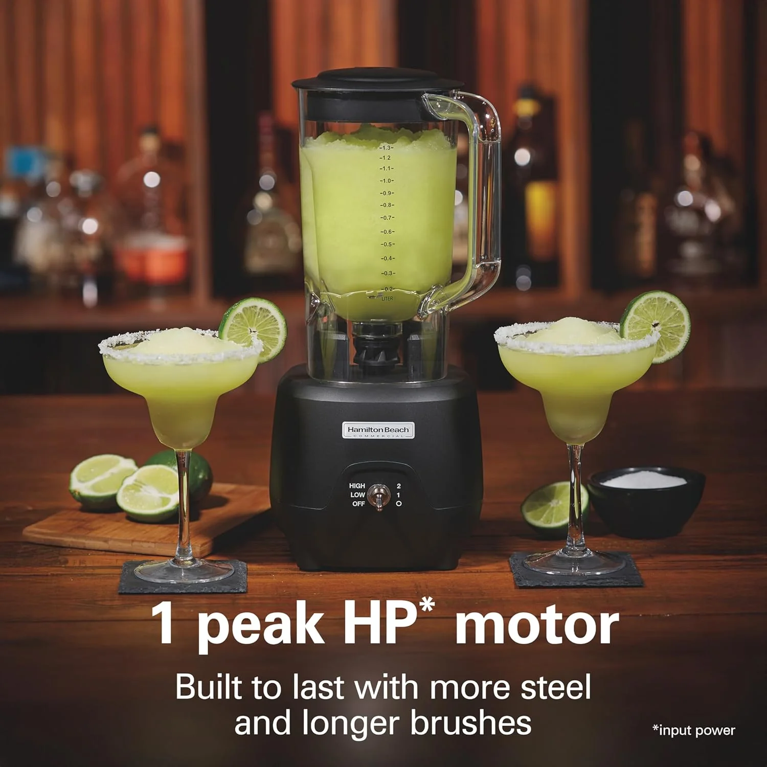 Hamilton Beach Commercial 908R 44Oz Bar Blender. 2 Speed. 1 HP. Black (HBB908R)