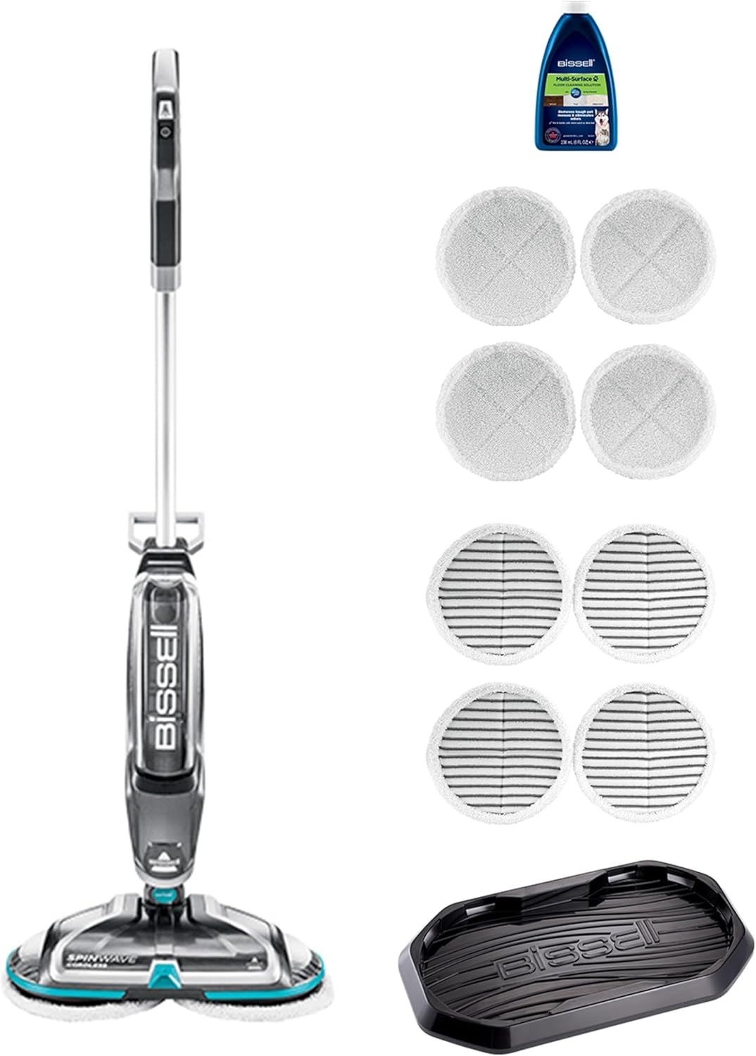 BISSELL SpinWave 2240F Cordless Electric Mop with Microfibre Pads