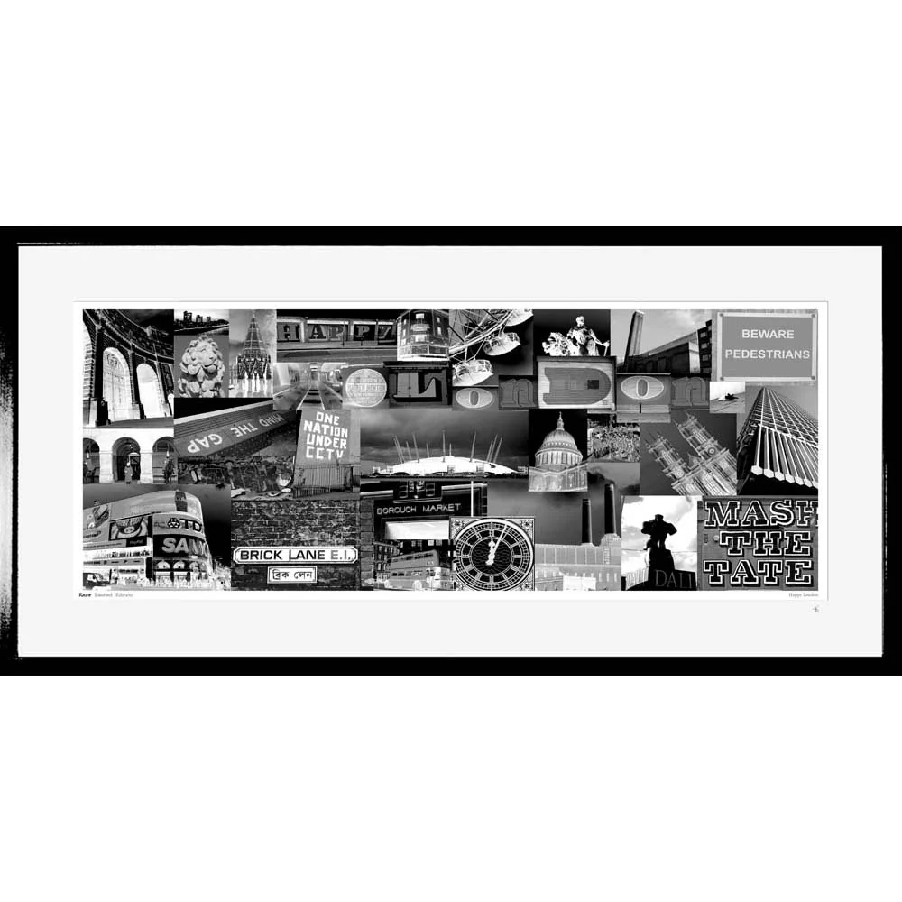 Happy London Monochrome
