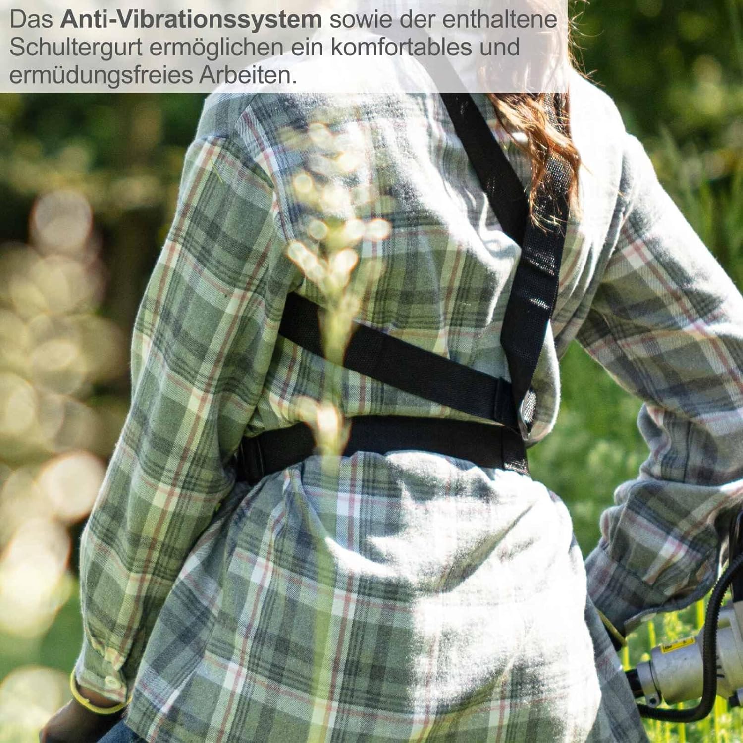Scheppach Benzin Multigartengerät MT33P Multifunktionsgerät | 4in1 - Rasentrimmer Kettensäge Motorsense Heckenschere | 1,22PS Leistung | 2-Takt-Motor | inkl. Schultergurt und Hüftschutz