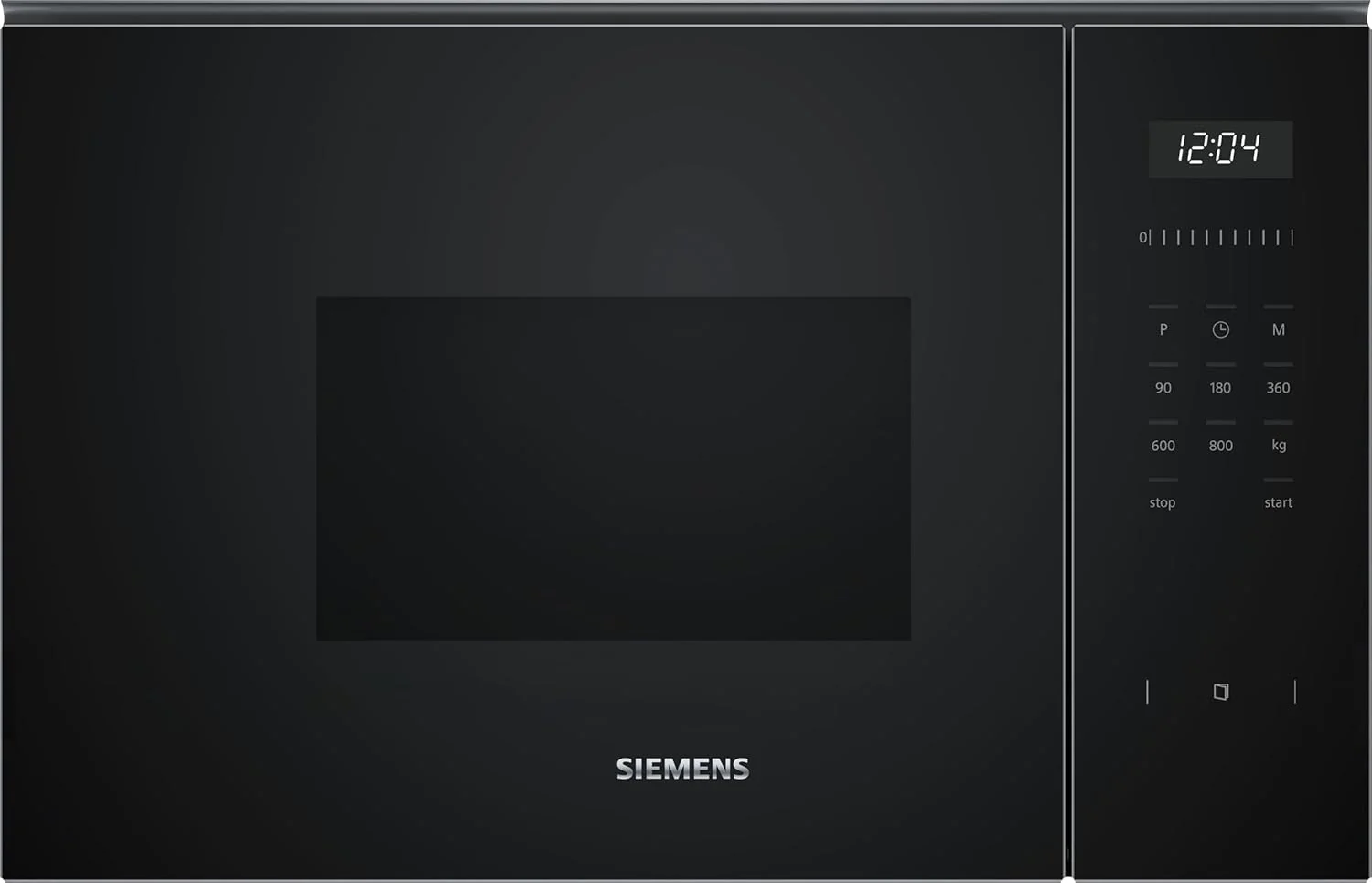 Siemens BF525LMB1 iQ500, inbouwmagnetron, 59 x 38 cm, 800W, 20L inhoud roestvrij staal, 25,5 cm draaiplateau, touchControl bediening, hydrolytische reinigingshulp, cookControl 7 automatische programma's, zwart