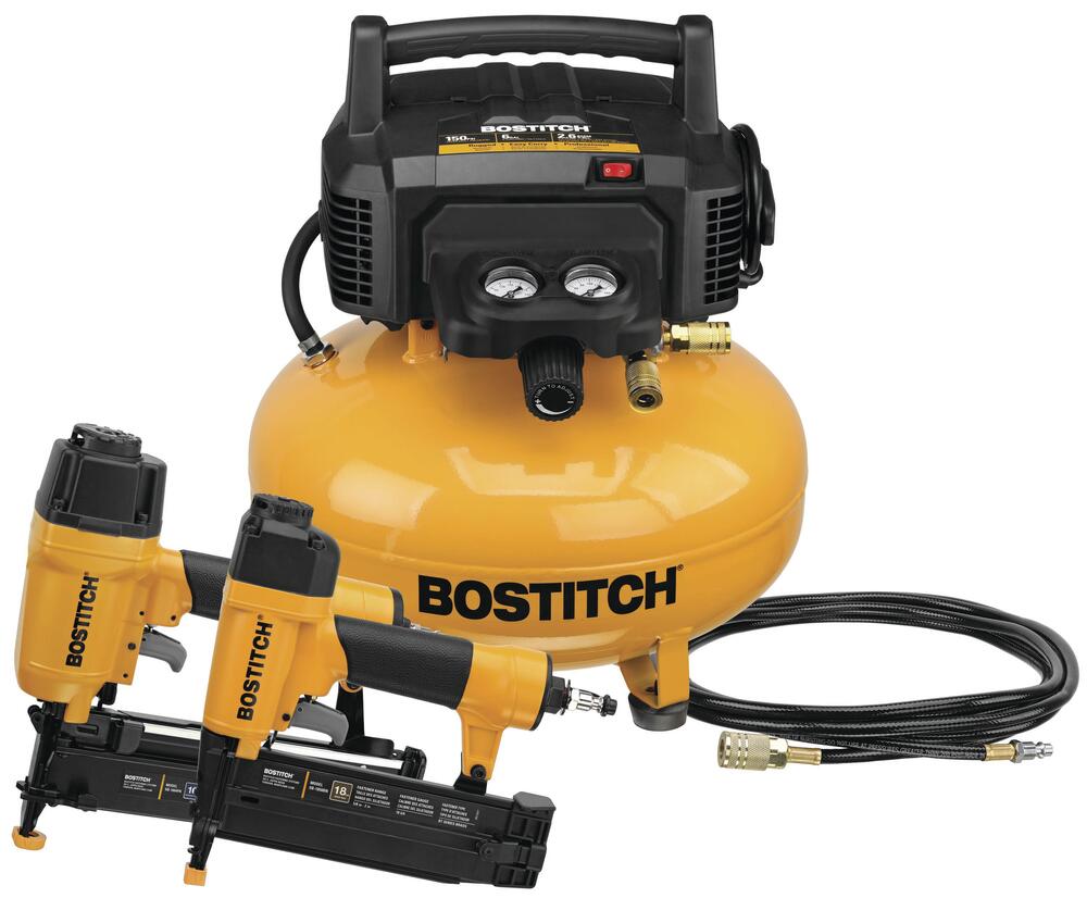 Bostitch? 6-Gallon 150 PSI Portable Electric Air Compressor with 2-Tool Combo Kit
