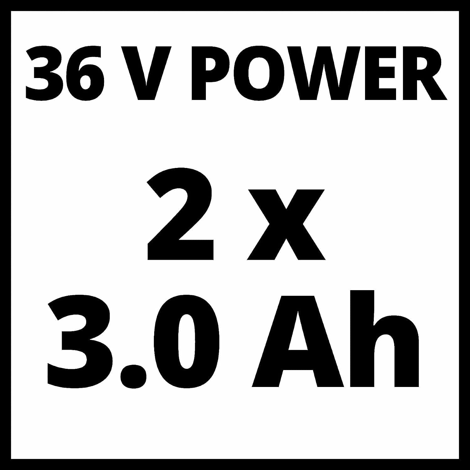 Einhell Akku-Rasenmher GE-CM 36/37 Li-Solo Power X-Change (36 V, 37 cm Schnittbreite, bis 400 m, 45L Grasfangkorb, 25-75 mm Schnitthhe, ohne Akku)