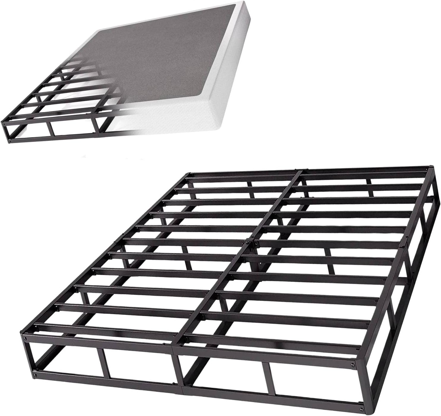 Aardhen 9 inch hoogprofiel King Boxspring �C robuuste metalen matrasbasis