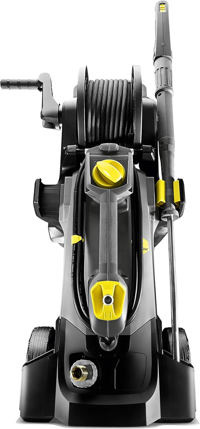 K?rcher hogedrukreiniger HD 5/17 CX Plus (koud water, debiet: 500 l/u, werkdruk: 17 MPa, compacte klasse, met slanghaspel, gemakkelijk te transporteren, incl. vuilfrees, 10 m slang)
