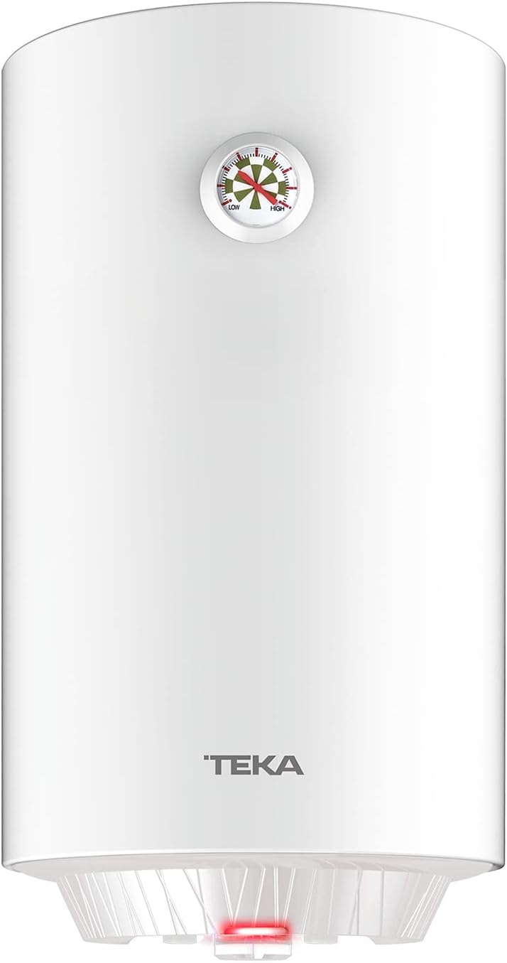TEKA Termo Eléctrico 50 L, Instalación Vertical, Protección Sobrecalentamiento, Indicador LED, Modelo EWH 50 C