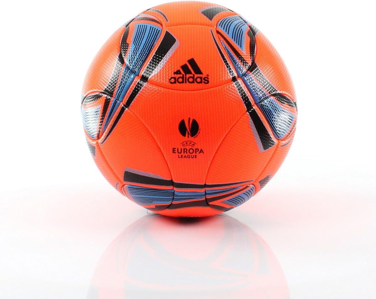 adidas Europa League Matchball Fussball Powerorange V87051 2011-2012, Größe:5