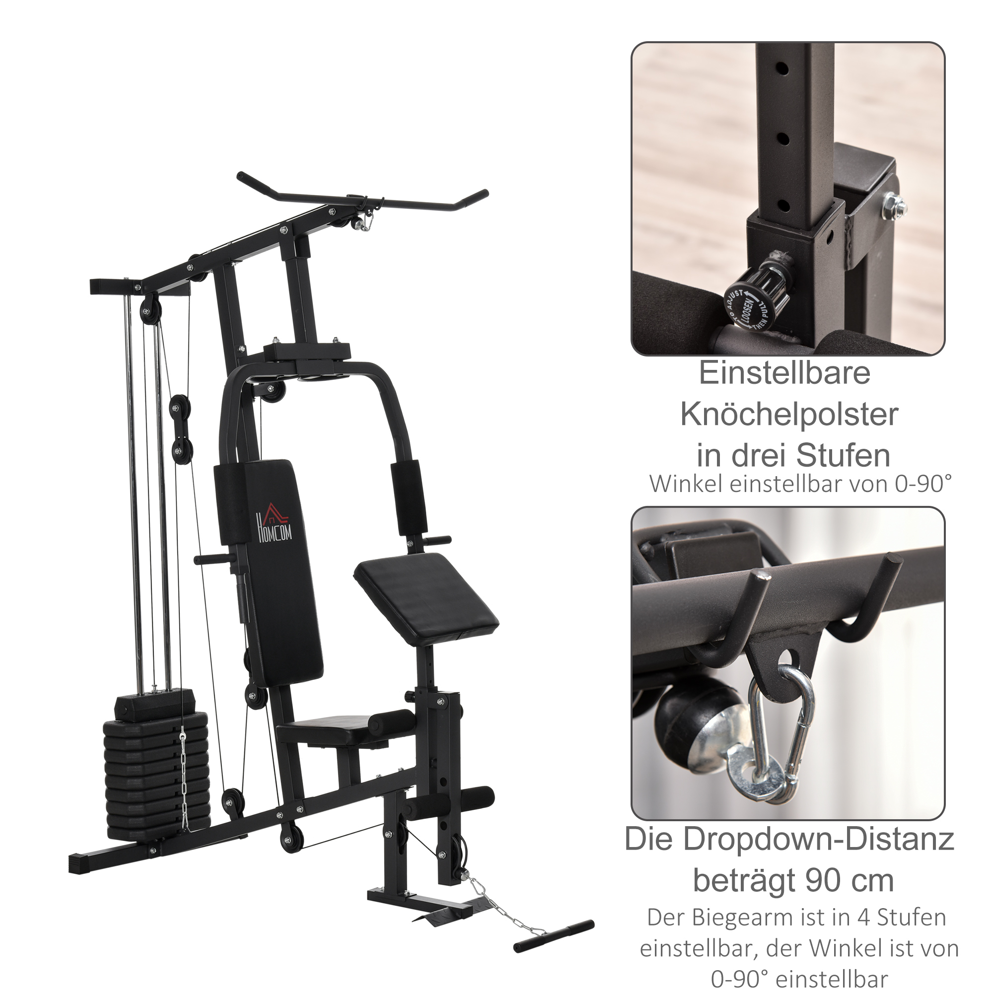 krachtstation fitnessapparaat multigym