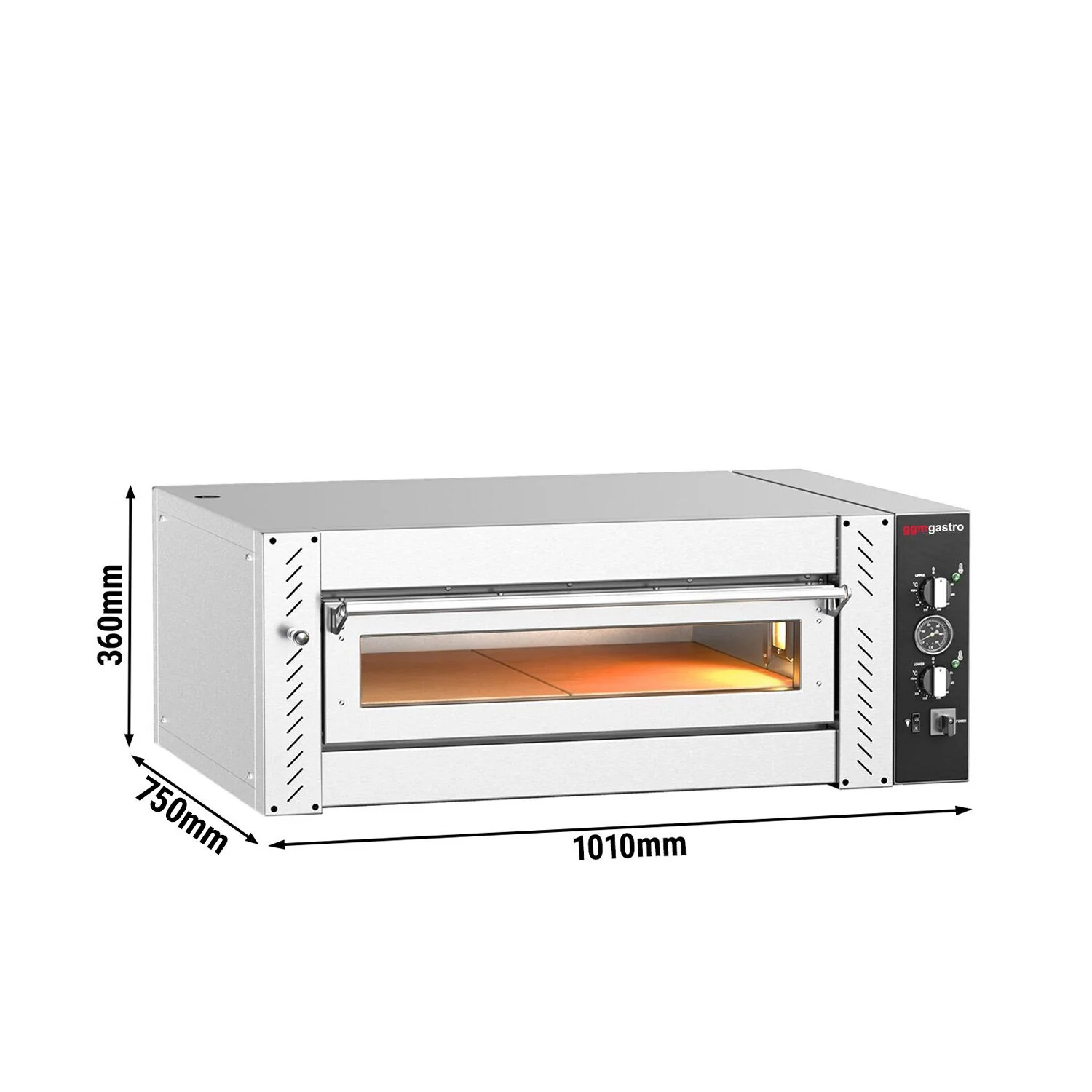 Elektrisk pizzaovn �C 4 �� 30 cm �C manuell