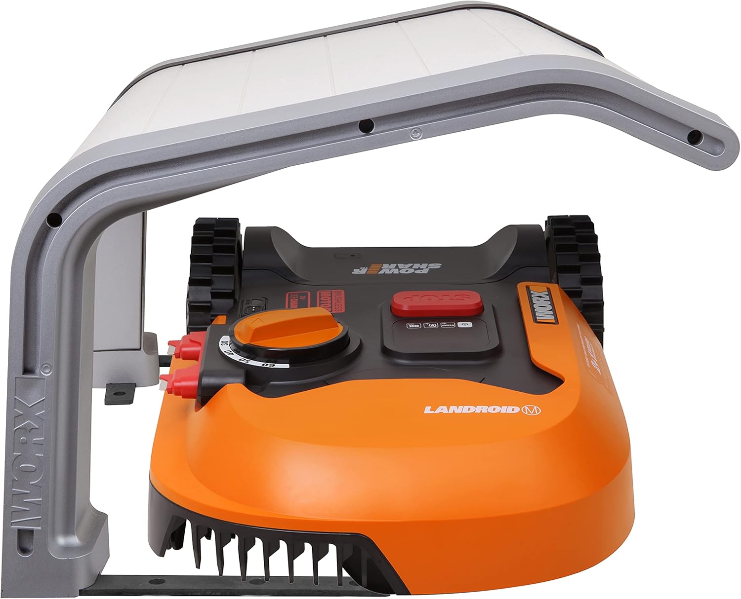 WORX WA0810 Garage für Mhroboter – Klappbare berdachung für alle Landroid S, M und L Modelle (nicht für VISION) - Schutz vor Wind, Laub, Niederschlag & Sonneneinstrahlung - einfacher Aufbau