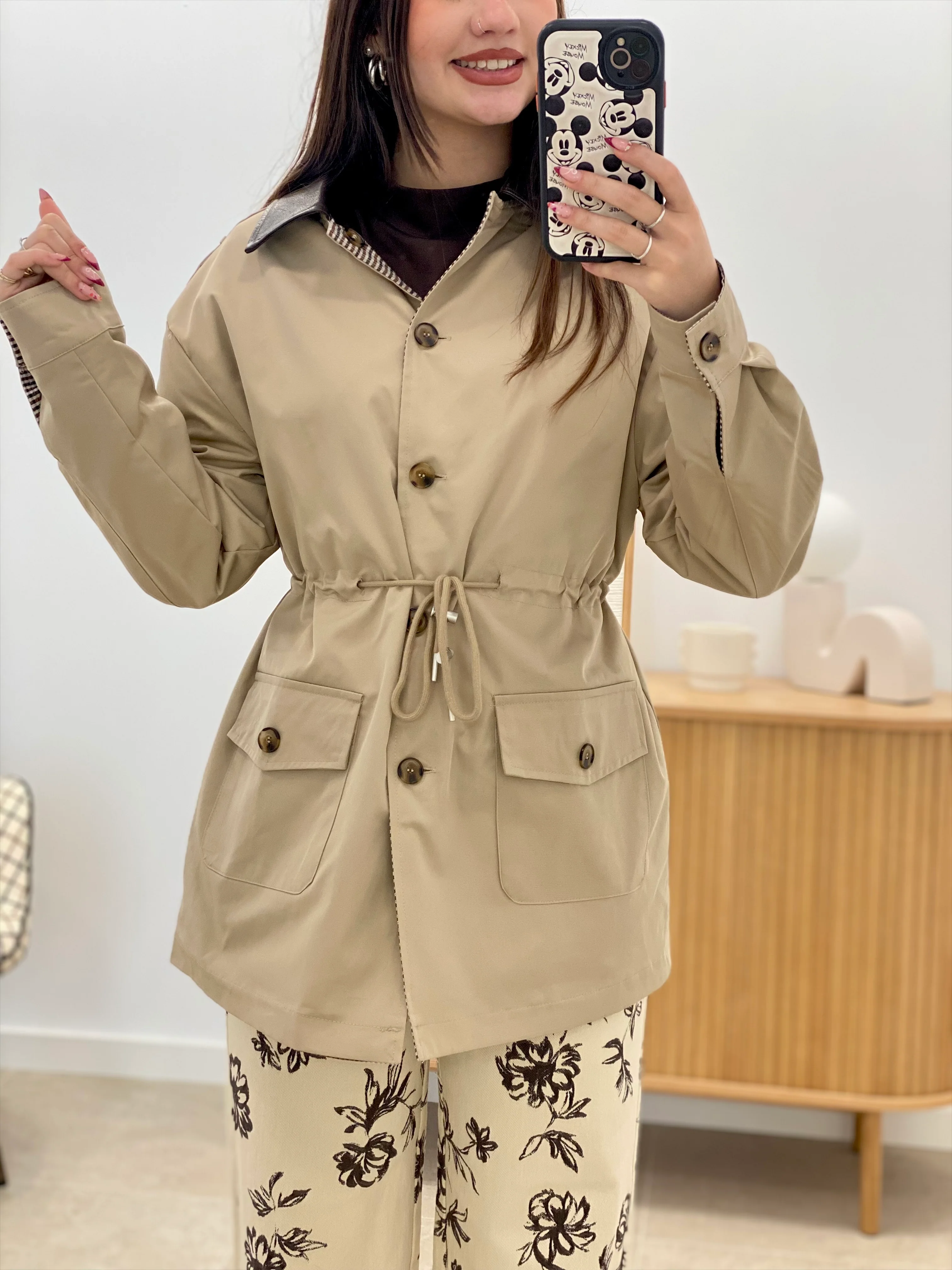 GABARDINA CUELLO POLIPIEL