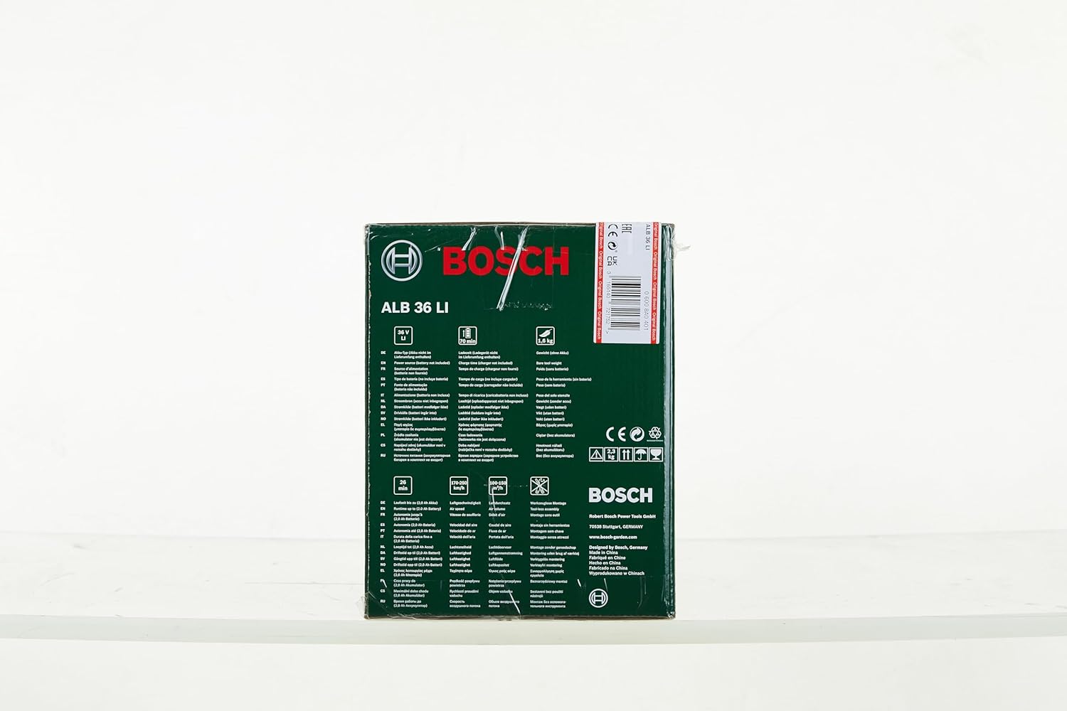 Bosch Home and Garden Akku Laubblser ALB 36 LI (ohne Akku, Karton, Luftgeschwindigkeit: 180 - 260 km/h, 36 Volt System)