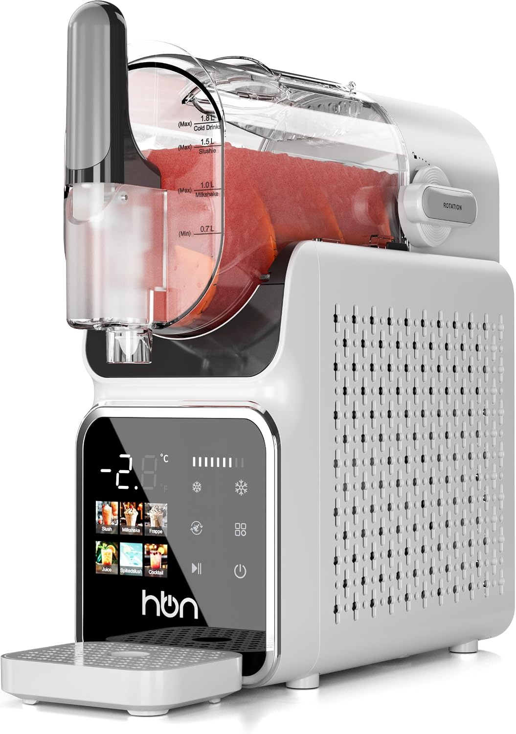 HBN Slush Maschine 2L Softeismaschine für Zuhause mit Selbstreinigende, kein Eis nötig, 6 Programme für Slushies, Cocktails, Margaritas, Frappés & Milchshakes