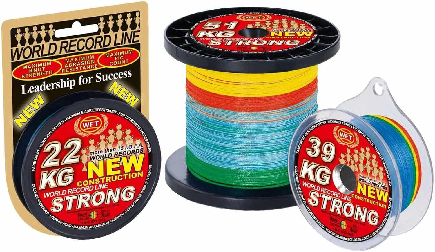 WFT New Strong Multicolor 39KG 2000m 0,25mm