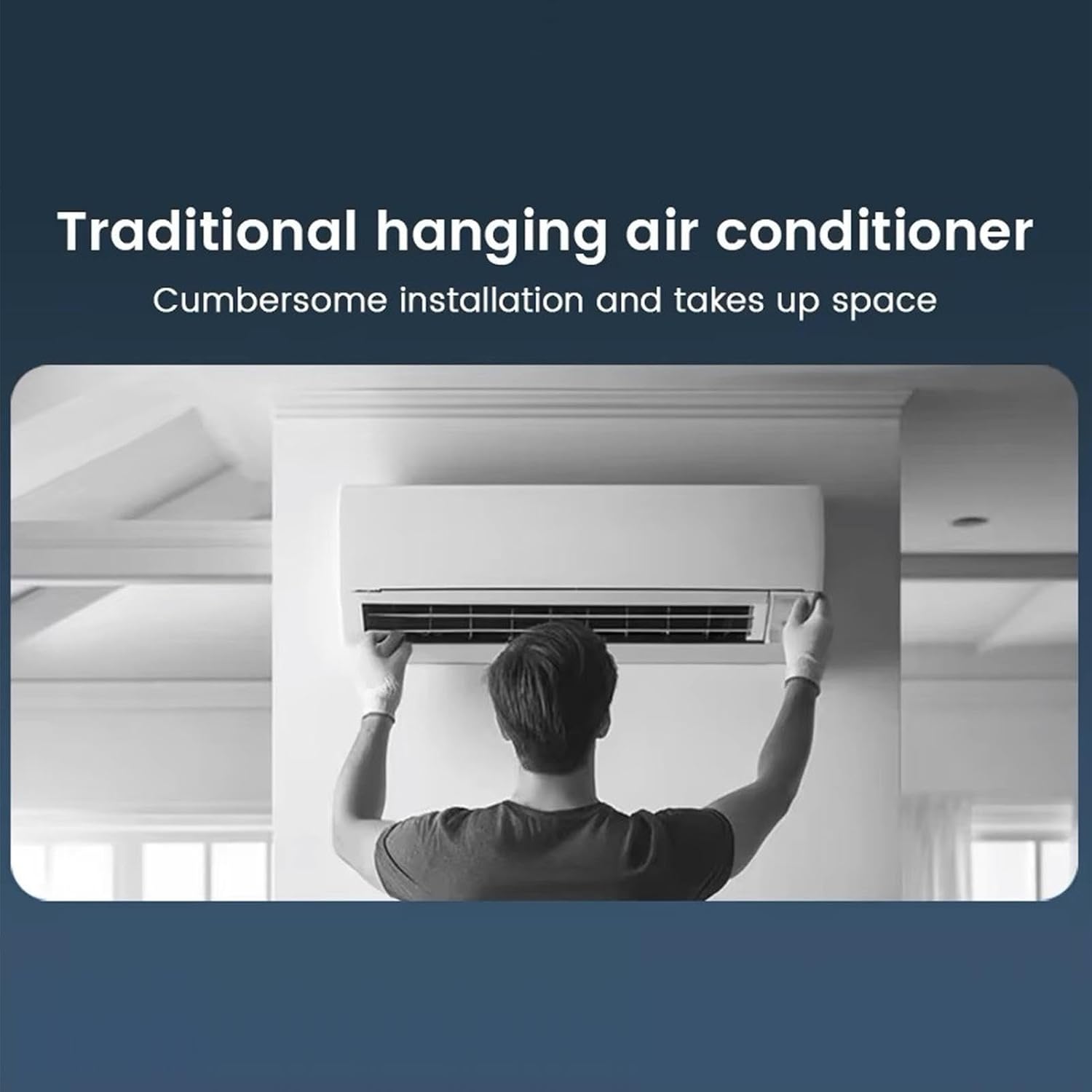 Luftkühler, tragbare Klimaanlage, Kühlventilator, 3 Geschwindigkeitsstufen mit kabellosem Laden, Verdunstungskühler für Innenräume, Schlafzimmer, Schlafzimmer