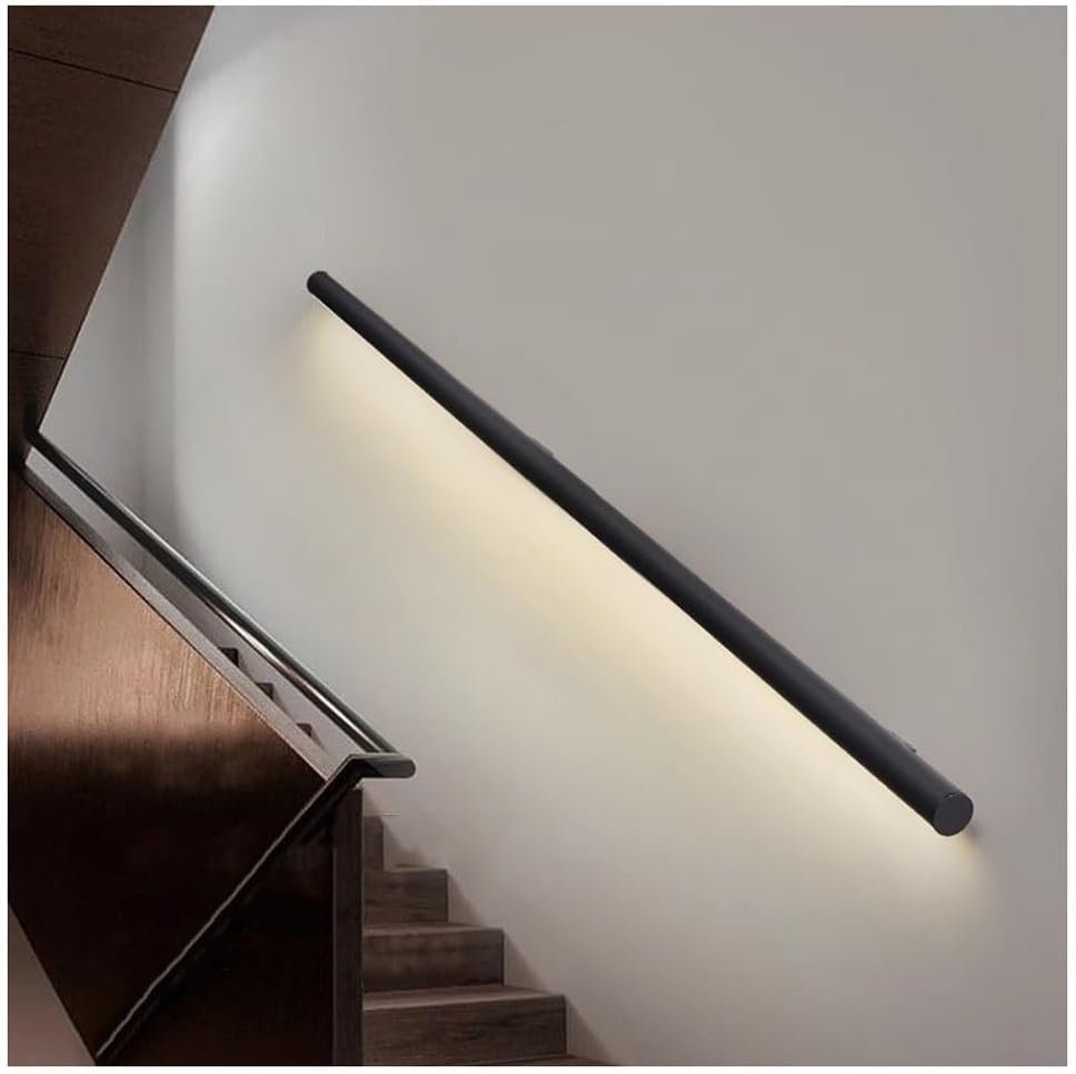 LED il Kit – Aluminium-Griffstange mit Licht – beleuchtetes Kabelgeländer – Wandmontage, Sicherheit für Innentreppen – modernes Design und einfache Installation