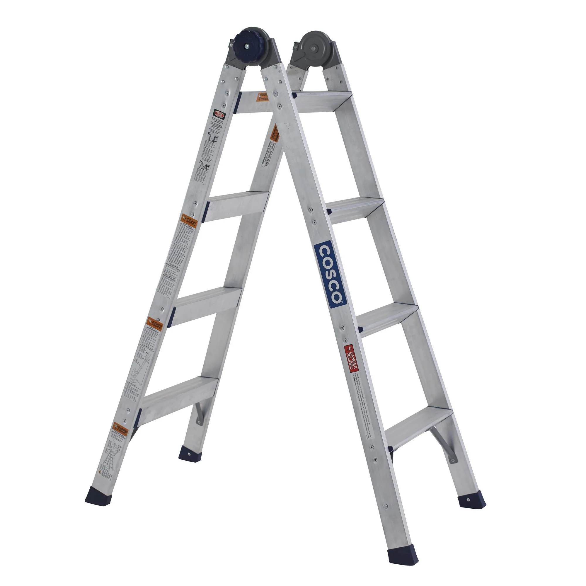 2-in-1 Trap- en Uitklapladder, Bereik 2,64 m