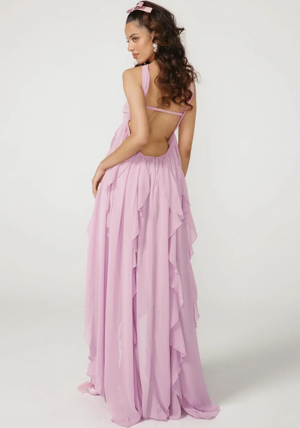 ?therisches Maxikleid mit Neckholder und r��ckenfreiem Design